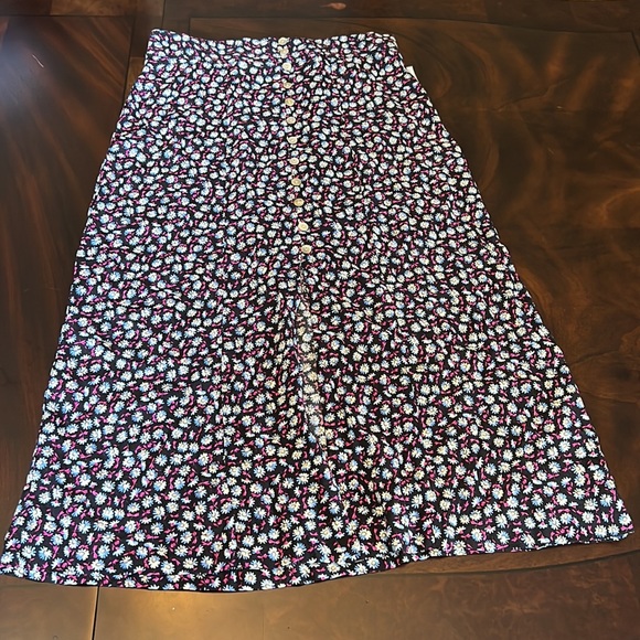 Karen Kane Button Front Midi Skirt. - Picture 9 of 13